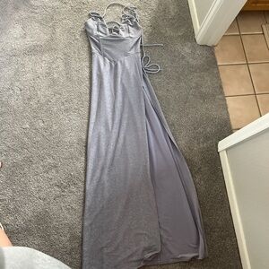 Light Purple Sparkly Lucy in the Sky Dress w/ slit